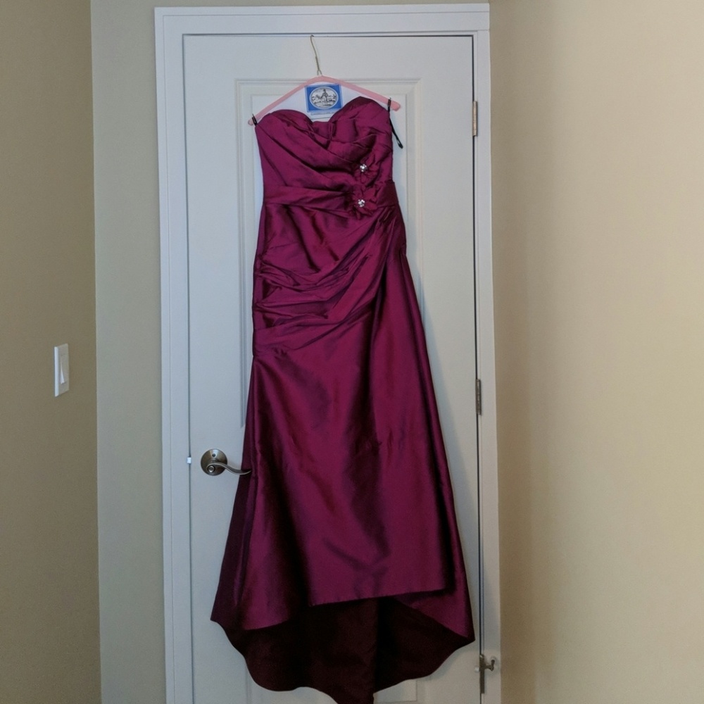Fusion gown with flower decal